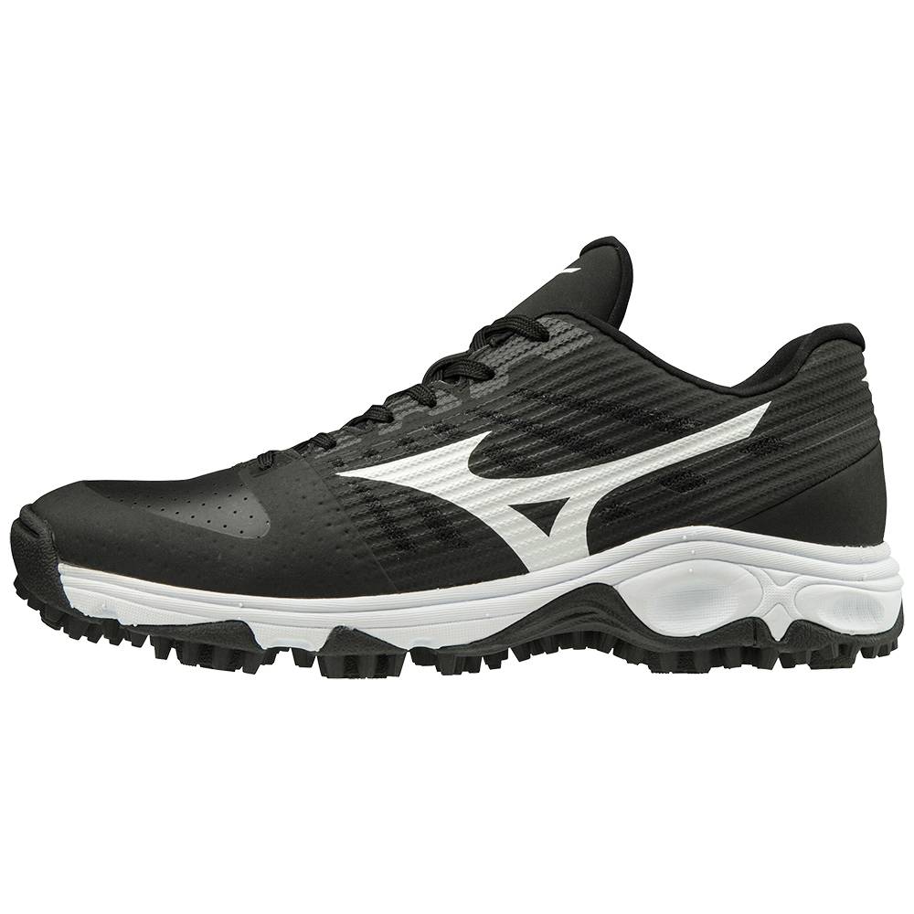 Mizuno Ambition All Surface Rövidszárú Turf Férfi Baseball Cipő Fekete/Fehér JDS916750